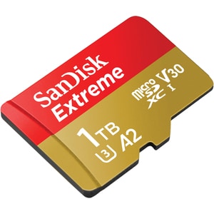 SanDisk Extreme 1 TB UHS-I microSD - 160 MB/s Read - 90 MB/s Write - Lifetime Warranty