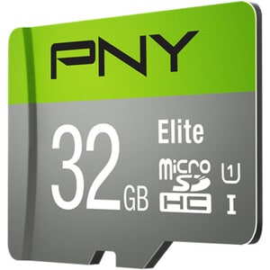 Carte Micro SDHC PNY Elite - 32 Go - Classe 10/UHS-I (U1) - 100 Mo/s en Lecture