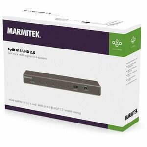 Marmitek Split 614 UHD HDMI Splitter for Projector - 4096 x 2160 - 1 x HDMI In - 4 x HDMI Out