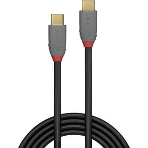 LINDY Anthra Line 50 cm USB-C Data Transfer Cable - First End: 1 x USB 3.1 Type C - Male - Second End: 1 x USB 3.1 Type C 