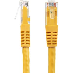 StarTech.com 6ft CAT6 Ethernet Cable - Yellow Molded Gigabit - 100W PoE UTP 650MHz - Category 6 Patch Cord UL Certified Wi
