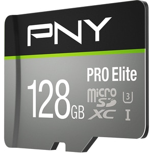 PNY PRO Elite 128 GB Class 10/UHS-I (U3) microSDXC - 100 MB/s Lesegeschwindigkeit - 90 MB/s Schreibgeschwindigkeit