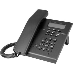 innovaphone IP101 IP-Telefon - Schnurgebunden - Schnurgebunden - Desktop, Wandmontierbar - Schwarz - VoIP - 2 x Netzwerk (