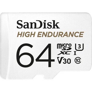 SanDisk High Endurance 64 GB Class 10/UHS-I (U3) microSDXC - 100 MB/s Read - 40 MB/s Write - 2 Year Warranty