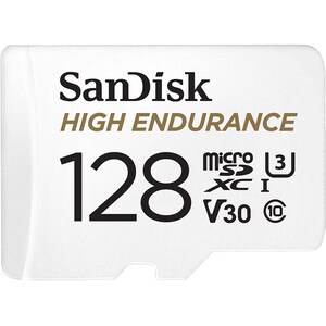 SanDisk High Endurance 128 GB Class 10/UHS-I (U3) microSDXC - 100 MB/s Read - 40 MB/s Write - 2 Year Warranty