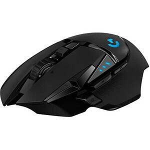 Logitech LIGHTSPEED G502 Gaming Mouse - Wi-Fi - USB - Optical - 11 Button(s) - Black - Wireless - 16000 dpi - Scroll Wheel
