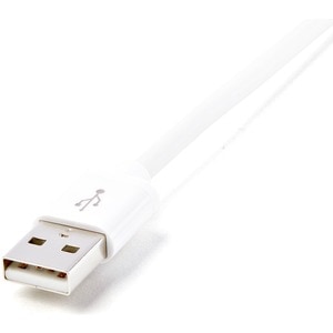 StarTech.com Cable de 2m Lightning de 8 Pin a USB A 2.0 para Apple iPod iPhone iPad - Blanco - Cable for iPhone, iPod, iPa