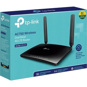 TP-Link Archer MR200 Wi-Fi 5 IEEE 802.11ac 1 SIM Ethernet, Cellular Modem/Wireless Router - 4G - LTE 800, LTE 1800, LTE 90