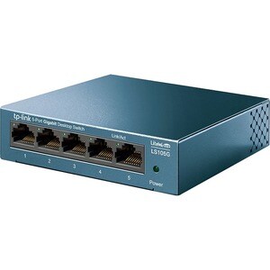 TP-Link LiteWave LS105G 5 Ports Ethernet Switch - Gigabit Ethernet - 10/100/1000Base-T - 2 Layer Supported - Twisted Pair 