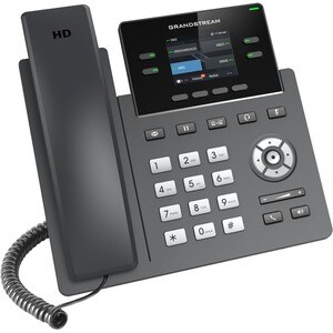 Grandstream GRP2612 IP Phone - Corded - Corded - Wall Mountable, Desktop - VoIP - 2 x Network (RJ-45)
