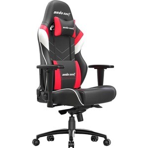 Anda Seat Assassin King Series Gaming Chair - For Gaming - Foam, Metal, Polyurethane - Black, White, Red