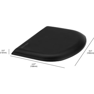 Kensington ErgoSoft Wrist Rest for Slim Mouse/Trackpad - 7.6 mm Height x 160 mm Width x 108.5 mm Depth - Gel, Rubber - Retail
