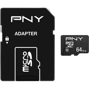 PNY Performance Plus 64 GB Class 10/UHS-I (U1) microSDXC - 10 MB/s Schreibgeschwindigkeit