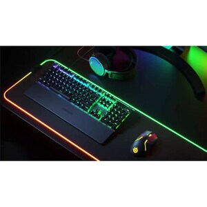SteelSeries Apex PRO Keyboard - Cable Connectivity - USB Interface - Black - Mechanical Keyswitch - 104 Key(s) - Volume Co