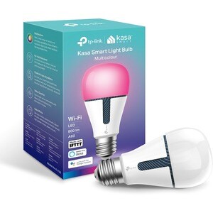 Kasa Smart KL130 LED Light Bulb - 10.50 W - 800 lm - A19 Size - Multicolor Light Color - E26 Base - 25000 Hour - 2500°K, 9