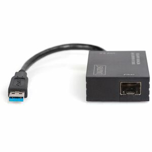 Digitus Gigabit Ethernet-Adapter für Computer, Notebook - 1000Base-SX/LX - SFP (Mini-GBIC) - Tragbar - USB 3.0 - Realtek R