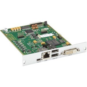 Black Box DKM FX ACX1MR-DHID-C-SHIP KVM Extender Receiver - 1 Computer(s) - 2 x Network (RJ-45) - 3 x USB - 1 x DVI - TAA 