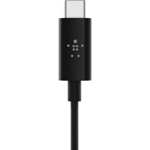 Belkin 3.5mm Audio Cable with USB-C Connector - 90 cm Mini-phone/USB-C Audio Cable for Audio Device, Speaker, Smartphone, 