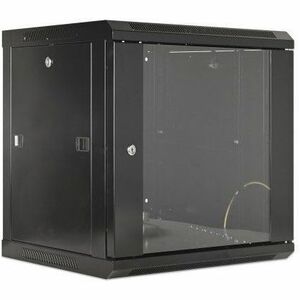 GABINETE MURAL 19" 9U ENSAMBLADO NEGRO MONTAJE PARED - 60kg Capacidad de Peso Estático