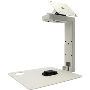 mUnite-POP Tablet POS Stand - 14" Height x 12.90" Width x 11.30" Depth - Countertop, Desktop - Steel - White