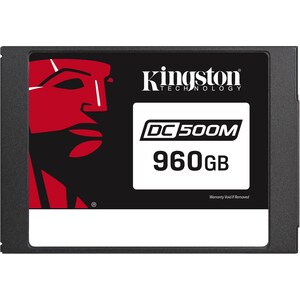 Kingston DC500 DC500M 960 GB Solid State Drive - 2.5" Internal - SATA (SATA/600) - Mixed Use - 1.3 DWPD - 2278 TB TBW - 55