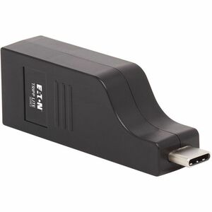 Eaton Tripp Lite Series USB-C to Gigabit Ethernet Vertical Network Adapter (M/F) - USB 3.1 Gen 1, 10/100/1000 Mbps, Black 