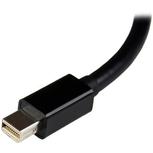 MINI DISPLAYPORT TO DVI ADAPTER - BLACK MINI DP TO DVI VIDEO CONVERTER - 1920X1200 - MINI-DISPLAYPORT (M) TO DVI-I (F)