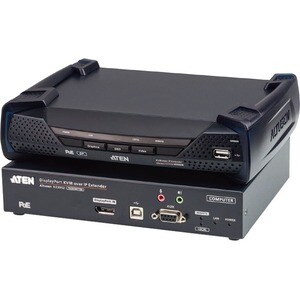 4K DP KVM OVER IP TRANSMITTER W/POE