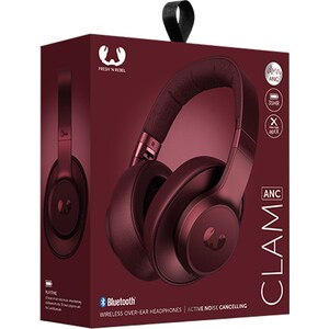 Fresh 'n Rebel Clam ANC 3HP400RR Kabel/Kabellos Kopfbügel Stereo Headset - Rubinrot - Binaural - Ohrumschließend - Bluetoo