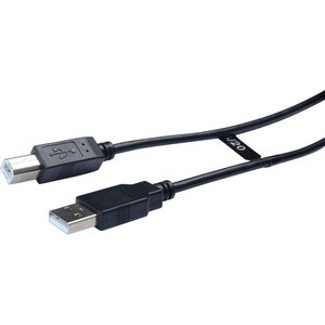 V7 Black USB Cable USB 2.0 A Male to USB 2.0 B Male 5m 16.4ft - 16.40 ft USB Data Transfer Cable for Peripheral Device, Di