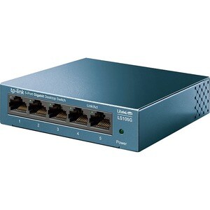 Conmutador Ethernet TP-Link LiteWave  LS105G 5 - Gigabit Ethernet - 10/100/1000Base-T - 2 Capa compatible - Par trenzado -