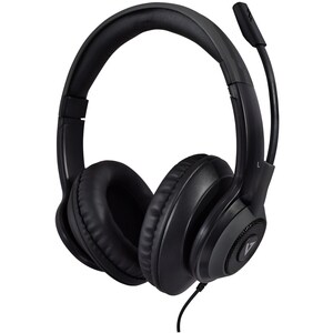 V7 Premium HC701 Kabel Kopfbügel, Über das Ohr Stereo Headset - Grau, Schwarz - Microsoft-Teams-Zertifizierung - Binaural 