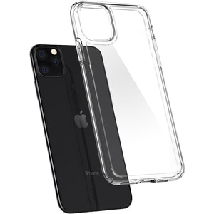 Spigen Ultra Hybrid Case for Apple iPhone 11 Pro Smartphone - Crystal Clear - Thermoplastic Polyurethane (TPU), Polycarbonate