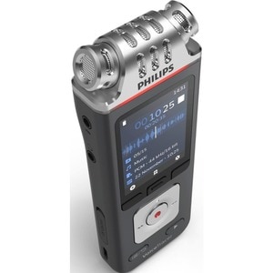 Philips VoiceTracer Audio Recorder - 8 GBmicroSD Supported - 2" LCD - MP3, WAV, WMA - Headphone - 2147 HourspeaceRecording