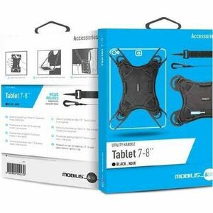 MOBILIS Einstellbar Handschlaufe - 178 mm Höhe x 142 mm Breite Länge - Schwarz - Silikon