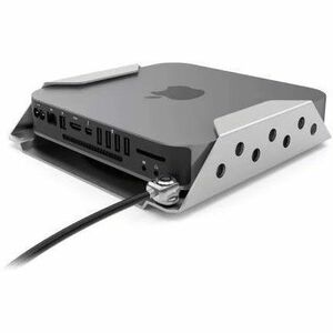 Compulocks Mac mini Security Mount with Keyed Cable Lock Silver - Lightweight and Low Profile, High-Grade Aluminum Constru