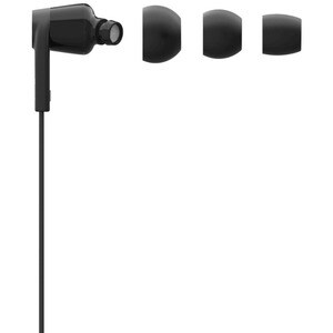 Belkin ROCKSTAR Wired Earbud Stereo Earset - Black - Binaural - In-ear - 111.8 cm Cable - Lightning Connector