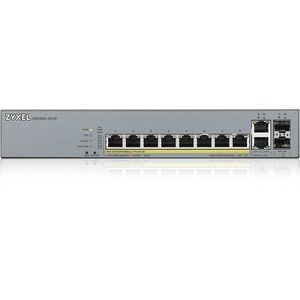 ZYXEL GS1350 GS1350-12HP 8 Ports Manageable Ethernet Switch - 2 Layer Supported - Modular - 2 SFP Slots - Twisted Pair, Op