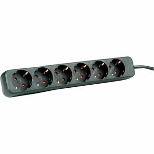 Roline PowerBar Steckdosenleiste - 6 x Typ F (CEE 7/3) - 1,50 m Kabel - 250 V AC Voltage - 3,60 kW - Desktop - Schwarz