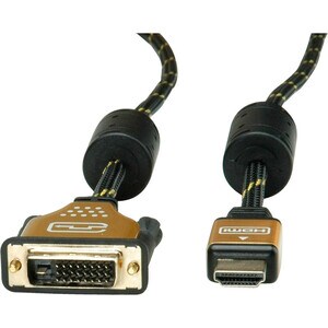 Roline 3 m DVI-D/HDMI Videokabel - 1 - Cable for Notebook, TV, Monitor, Projektor, Videogerät, Grafikkarte, Ultrabook, PC,
