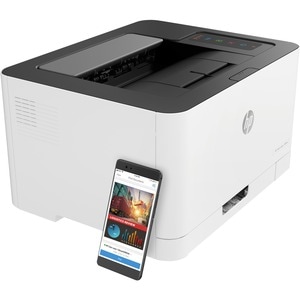 HP 150nw Desktop Laser Printer - Colour - 19 ppm Mono / 4 ppm Color - 600 x 600 dpi Print - Manual Duplex Print - 150 Shee