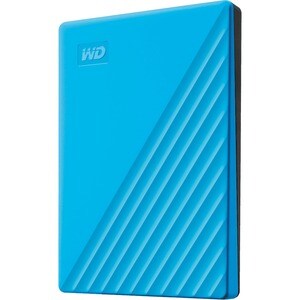 WD My Passport WDBPKJ0040BBL-WESN 4 TB Portable Hard Drive - External - Blue - USB 3.0 - 256-bit Encryption Standard - 3 Y