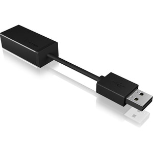 Scheda Fast Ethernet per Computer/Notebook/Tablet - ICY BOX IB-AC509a - 10/100Base-T - Portatili - USB 2.0 tipo A - 1 Port