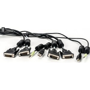 DH DVI-D CABLE, USB AUDIO - 6FT