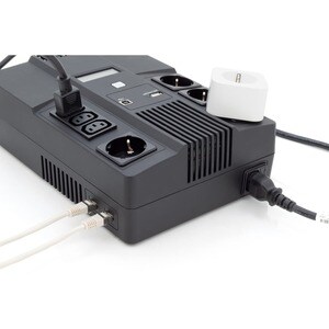 Digitus Line-interactive UPS - 800 VA/480 W - Tower/Wall Mountable - AVR - 8 Hour Recharge - 230 V AC Input - 3 x IEC 6032