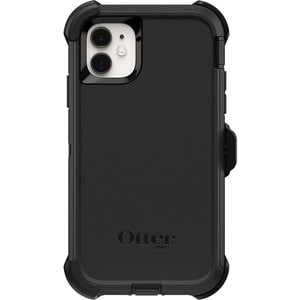 OtterBox Defender Rugged Carrying Case (Holster) Apple iPhone 11 Smartphone - Black - Dirt Resistant, Bump Resistant, Scra