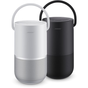 Bose Portable Bluetooth Smart Speaker - Alexa, Google Assistant Supported - Luxe Silver - 360° Circle Sound - Wireless LAN