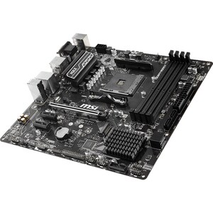 MSI B450M PRO-VDH MAX Desktop Motherboard - AMD B450 Chipset - Socket AM4 - Micro ATX - 64 GB DDR4 SDRAM Maximum RAM - DIM