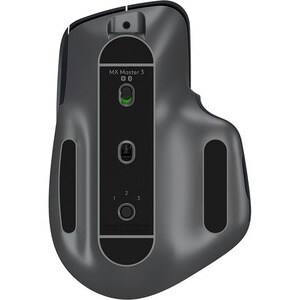 Souris Darkfield Logitech MX Master 3 - Bluetooth/Radio Fréquence - USB - 7 Bouton(s) - Graphite - Sans fil - 2,40 GHz - 4