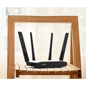 ZYXEL NBG6604 Wi-Fi 5 IEEE 802.11ac Ethernet Wireless Router - 2.40 GHz ISM Band - 5 GHz UNII Band - 4 x Antenna(4 x Exter
